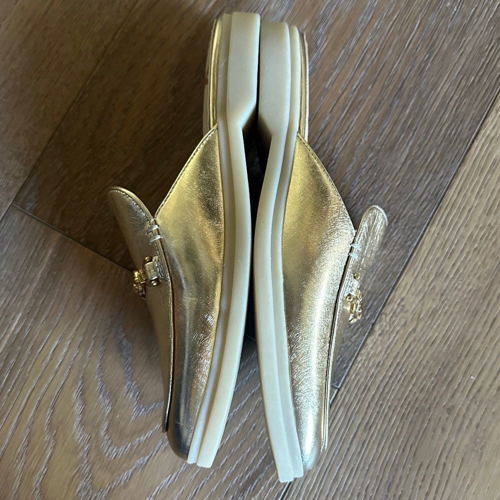 Sam Edelman Kira Bit Mule Loafers | Amber Gold Leather | Size 7 | NWOB - Picture 10 of 11
